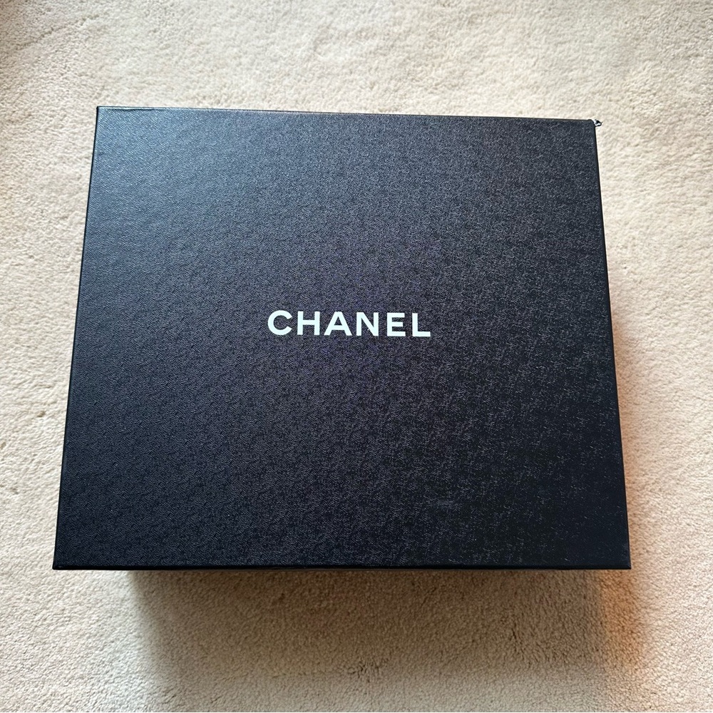 CHANEL Black Shoe Box